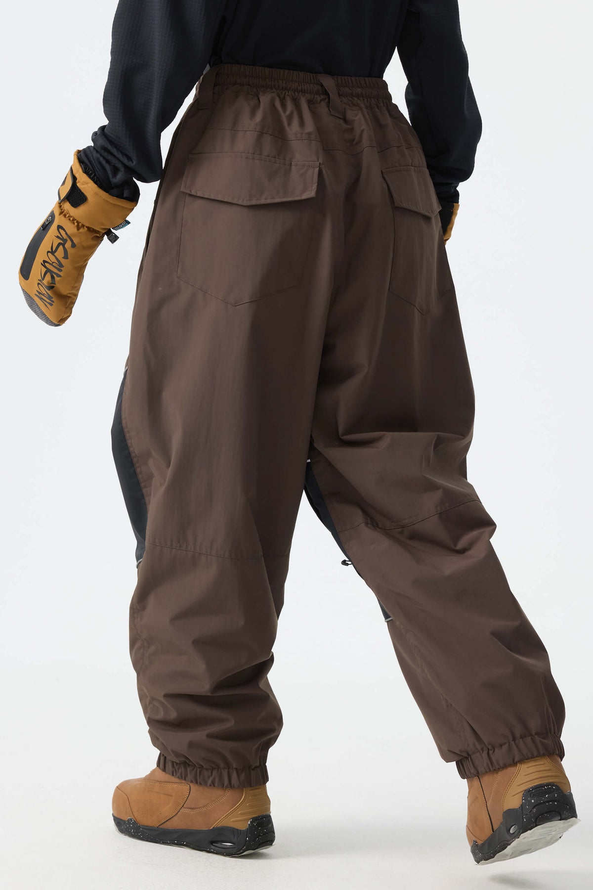 Color-Block Reflective Baggy Snow Pants – Unisex | Gsou Snow