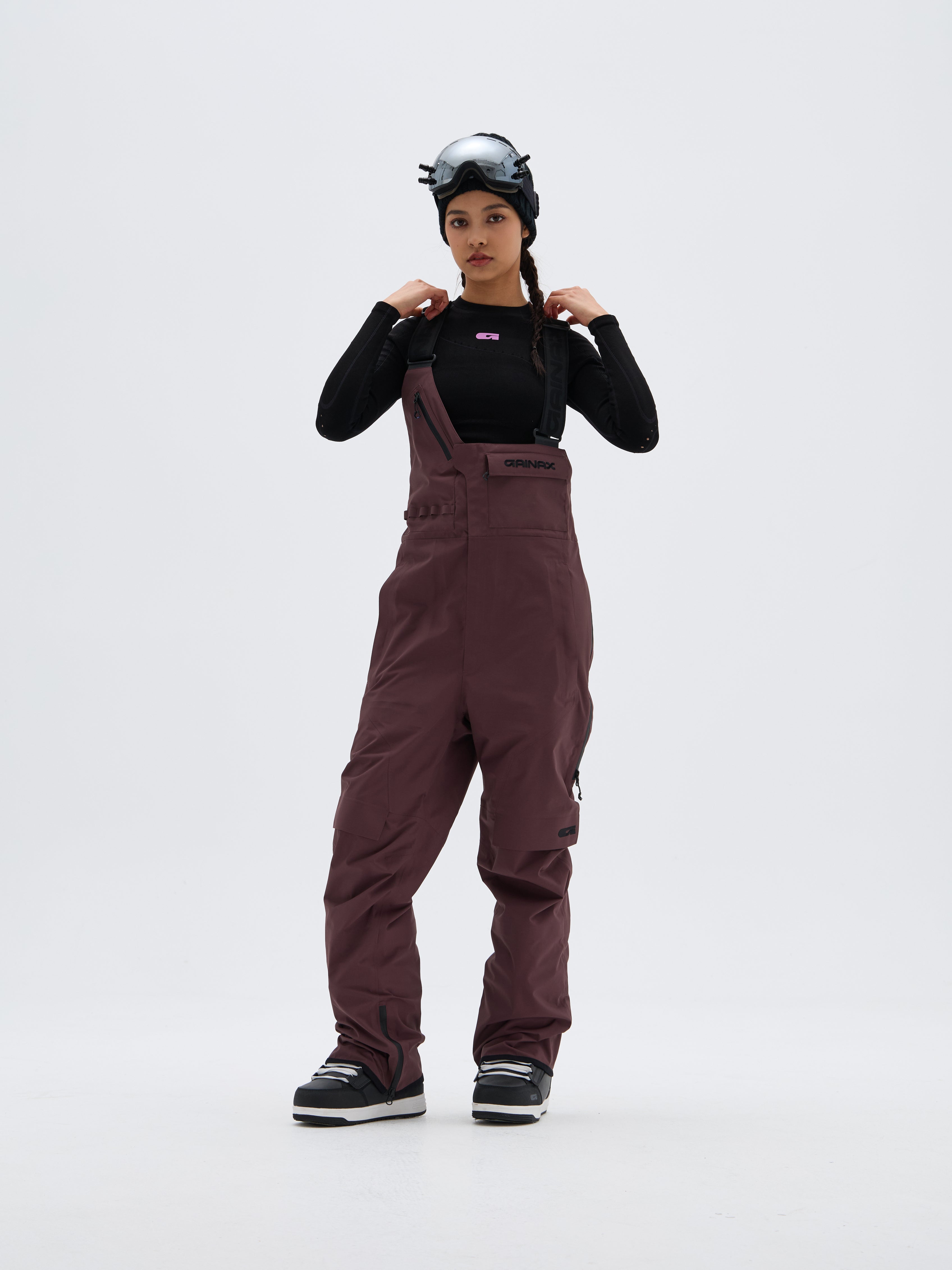 20K Waterproof NT1 3L Bib Snow Pants – Unisex | GAINAX