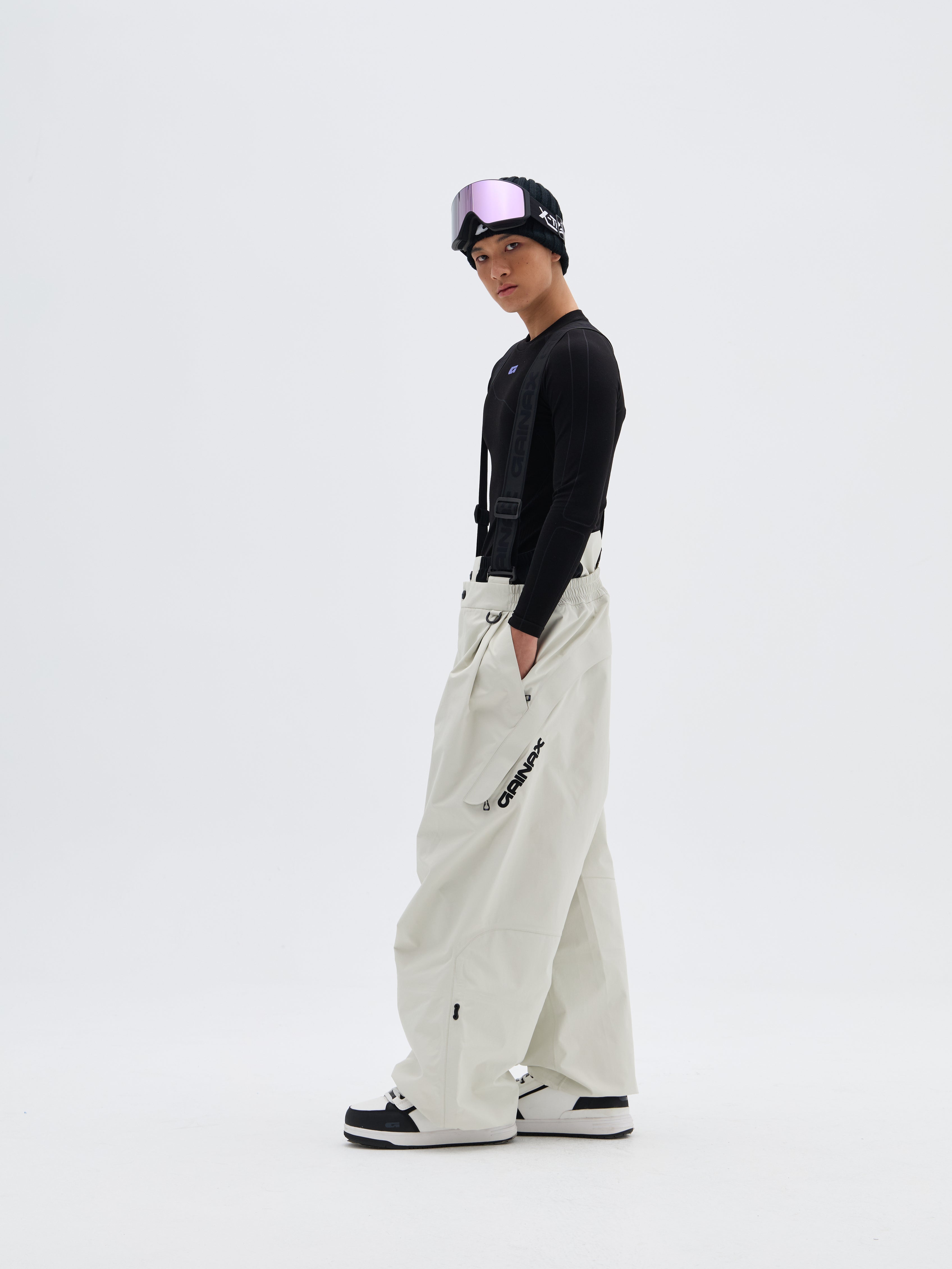 20K Waterproof NT1 3L Bib Snow Pants – Unisex | GAINAX