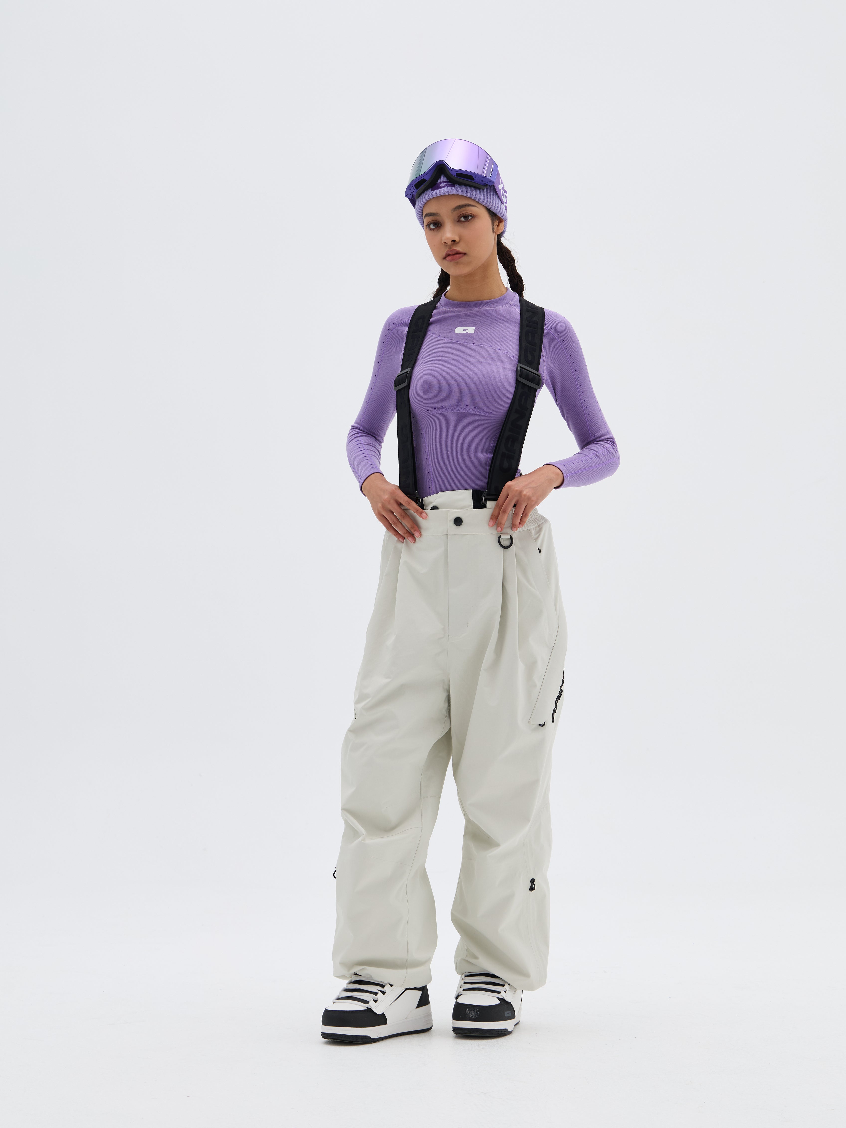 20K Waterproof NT1 3L Bib Snow Pants – Unisex | GAINAX