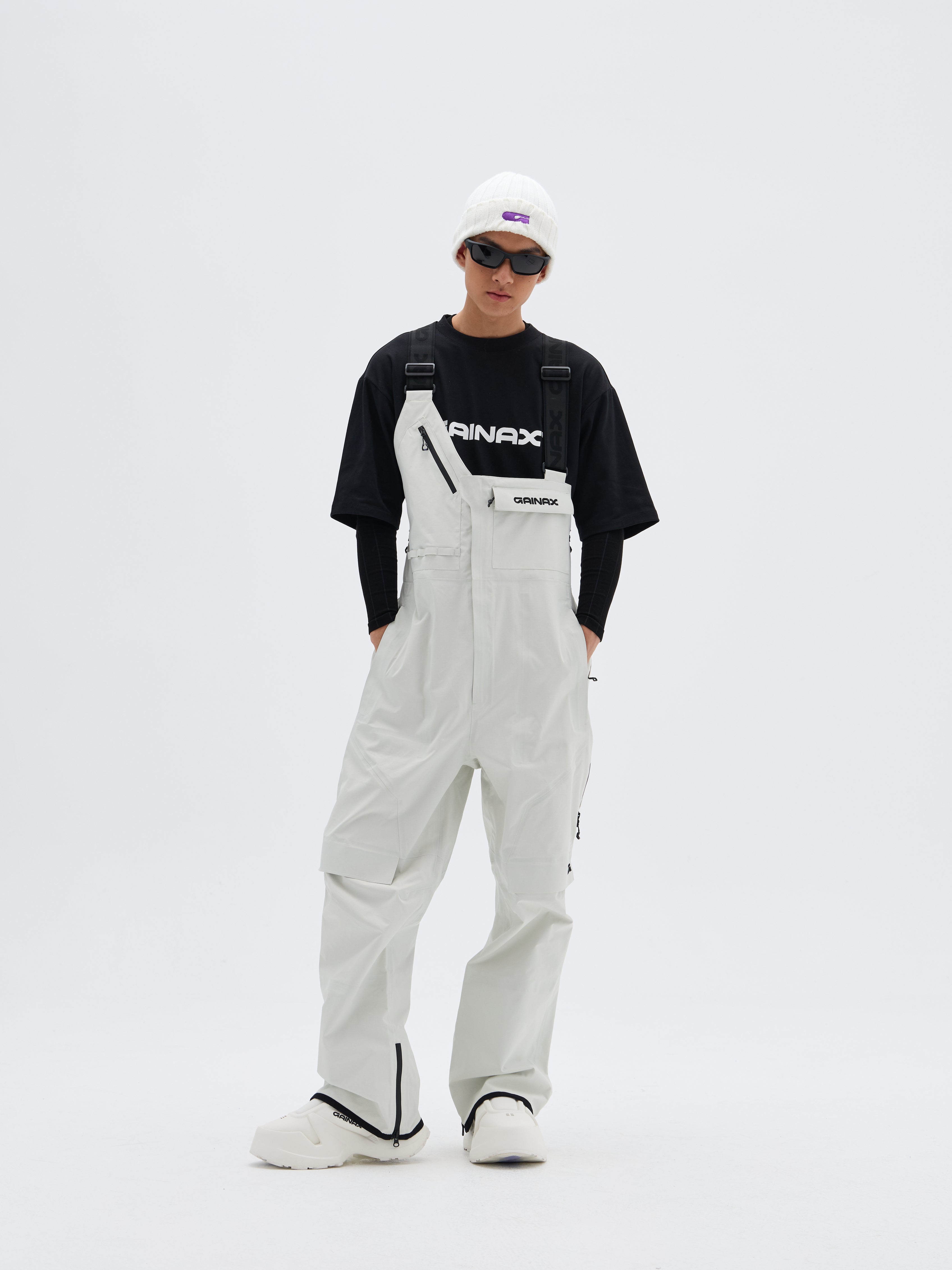 20K Waterproof NT1 3L Bib Snow Pants – Unisex | GAINAX