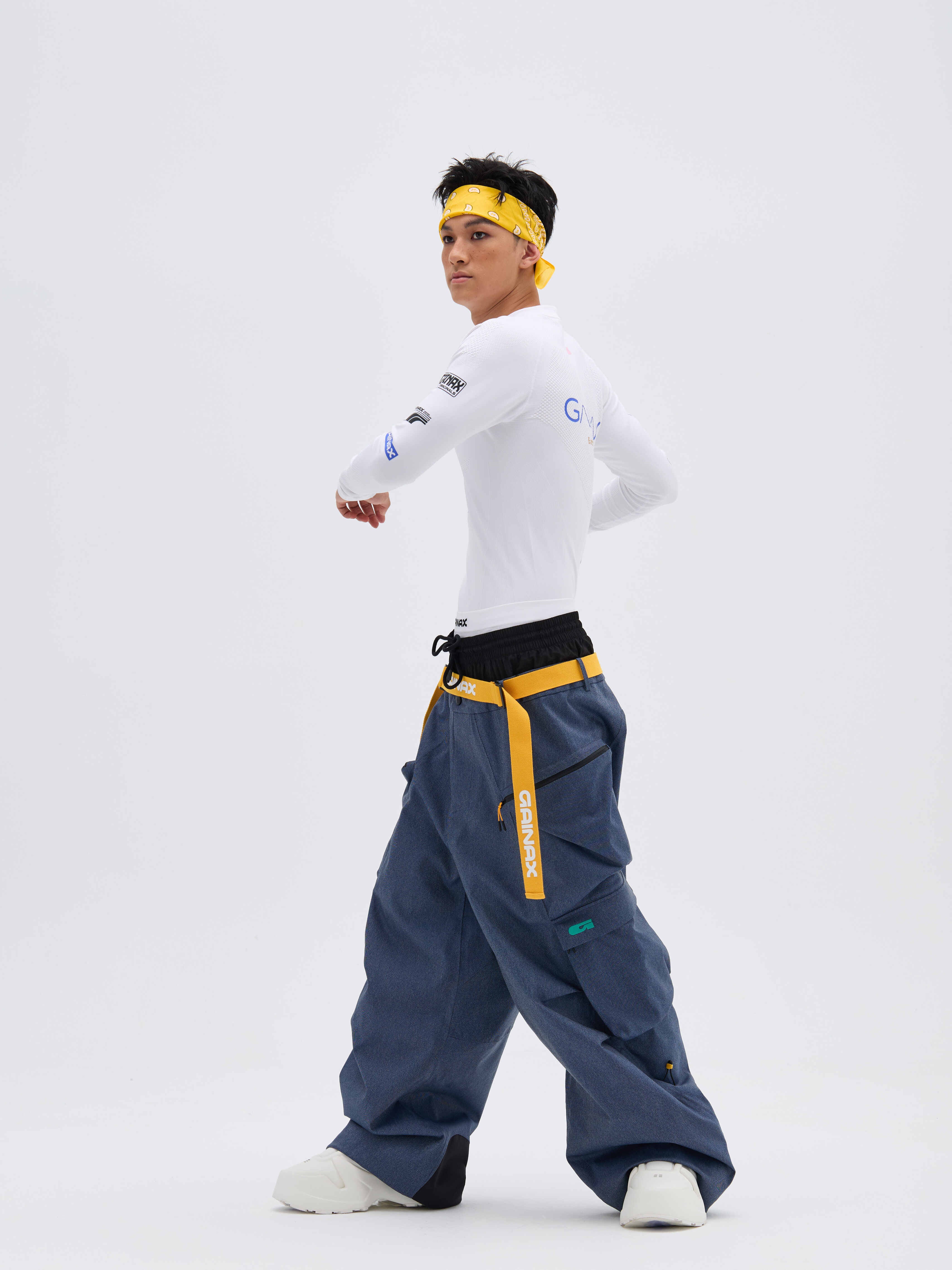 REBEL 3L Waterproof Freeride Ski Pants Blue - Unisex | GAINAX