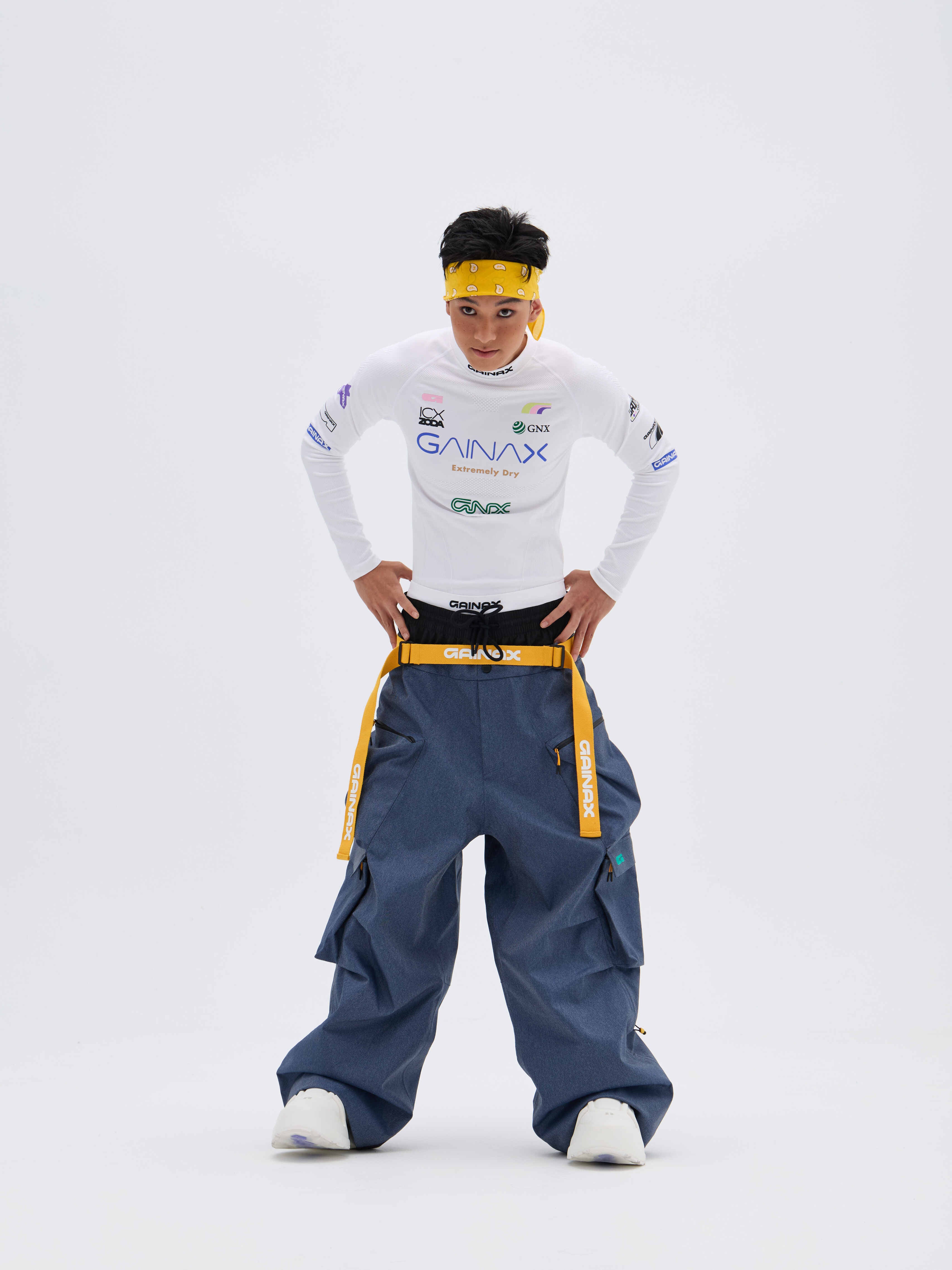 REBEL 3L Waterproof Freeride Ski Pants Blue - Unisex | GAINAX