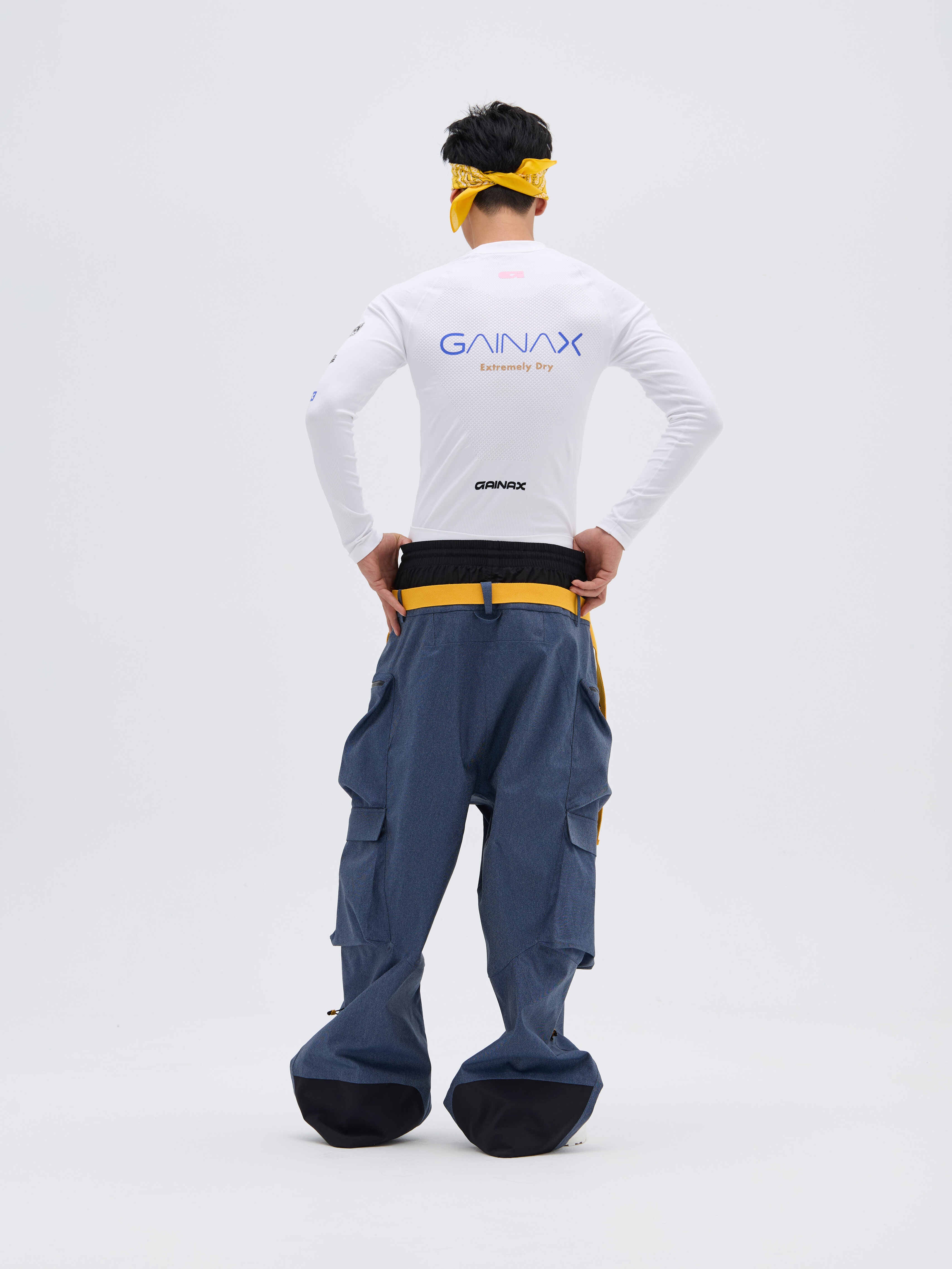 REBEL 3L Waterproof Freeride Ski Pants Blue - Unisex | GAINAX