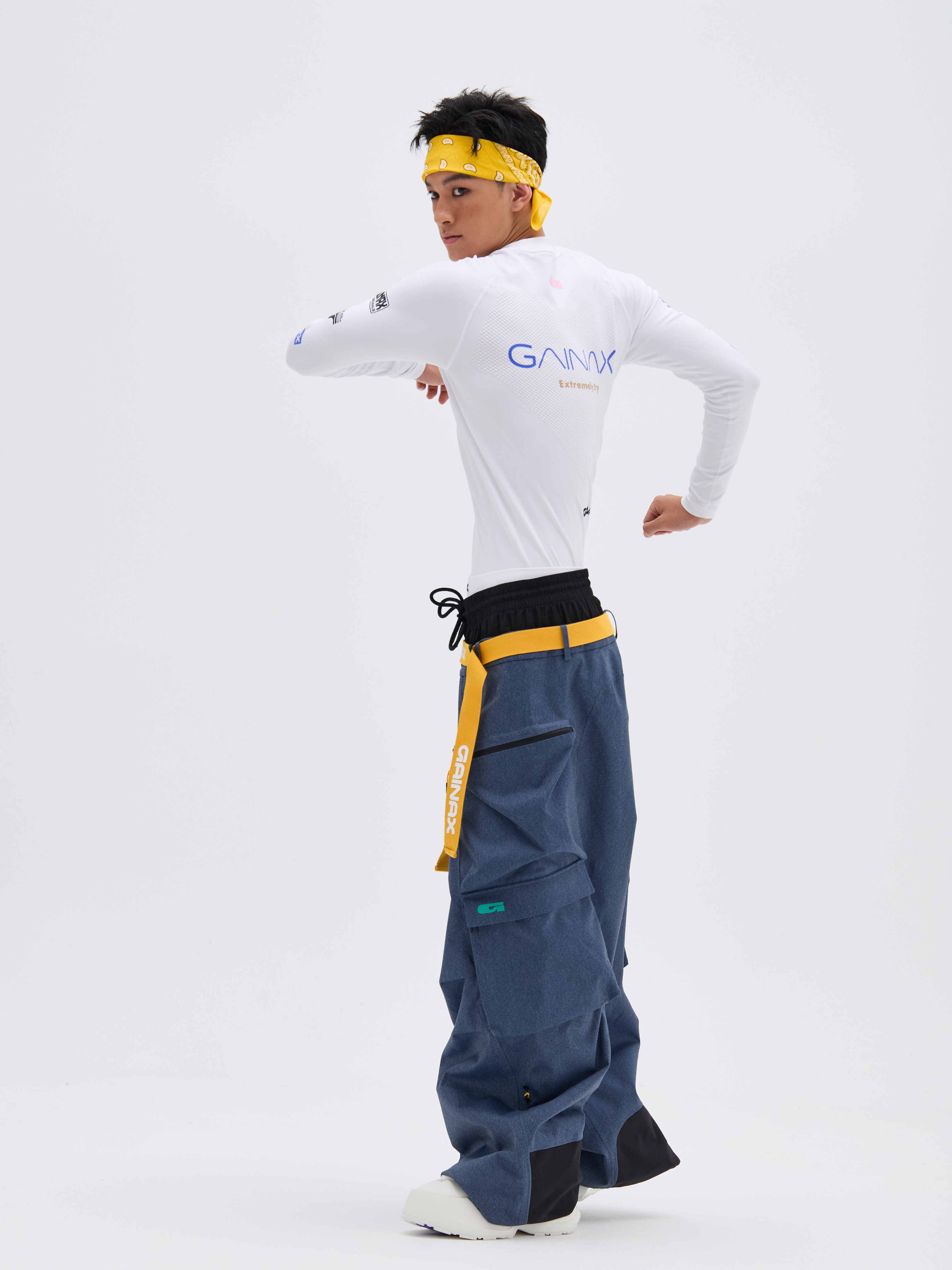 REBEL 3L Waterproof Freeride Ski Pants Blue - Unisex | GAINAX
