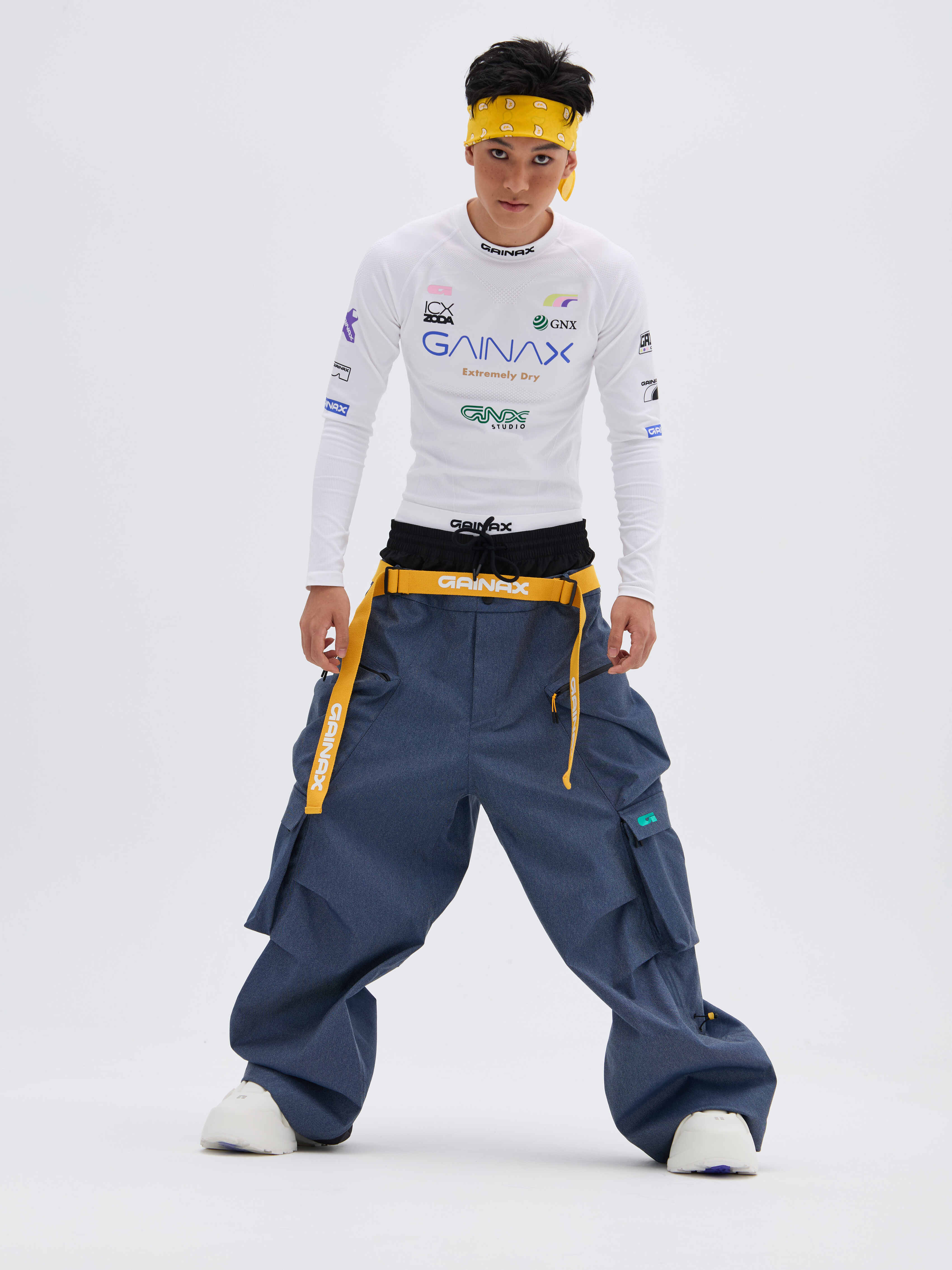 REBEL 3L Waterproof Freeride Ski Pants Blue - Unisex | GAINAX