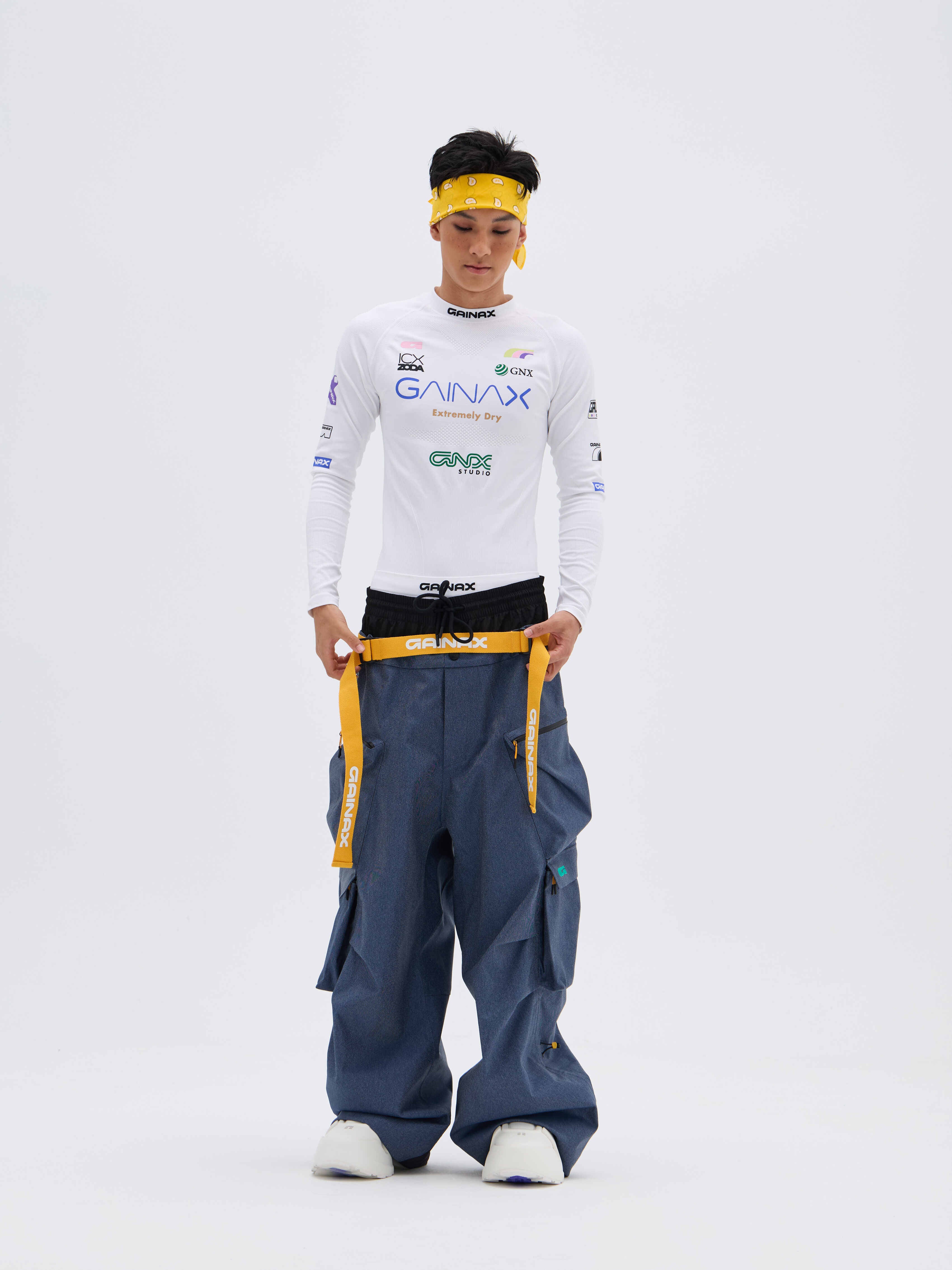 REBEL 3L Waterproof Freeride Ski Pants Blue - Unisex | GAINAX