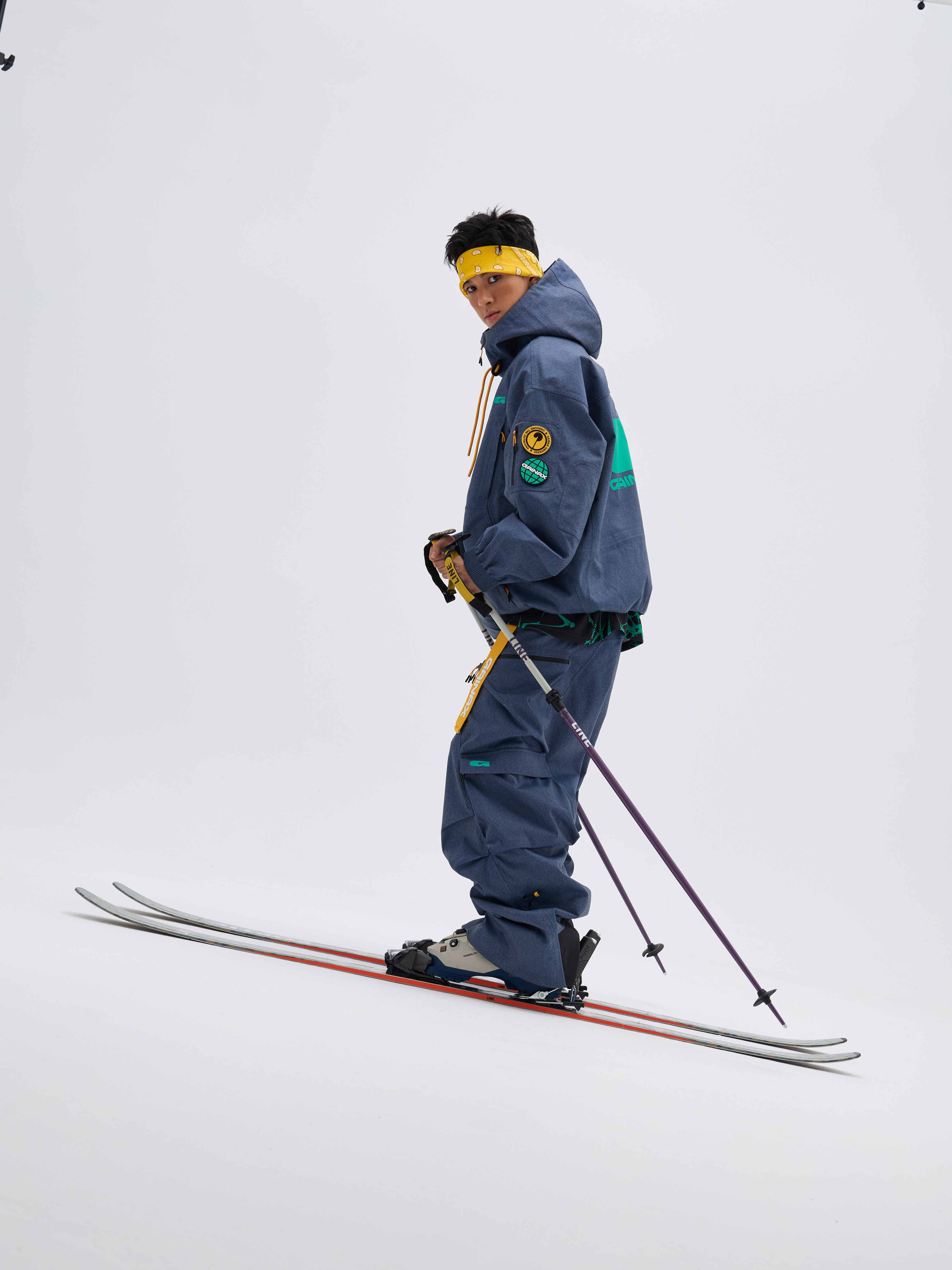 REBEL 3L Waterproof Freeride Ski Jacket Blue - Unisex | GAINAX