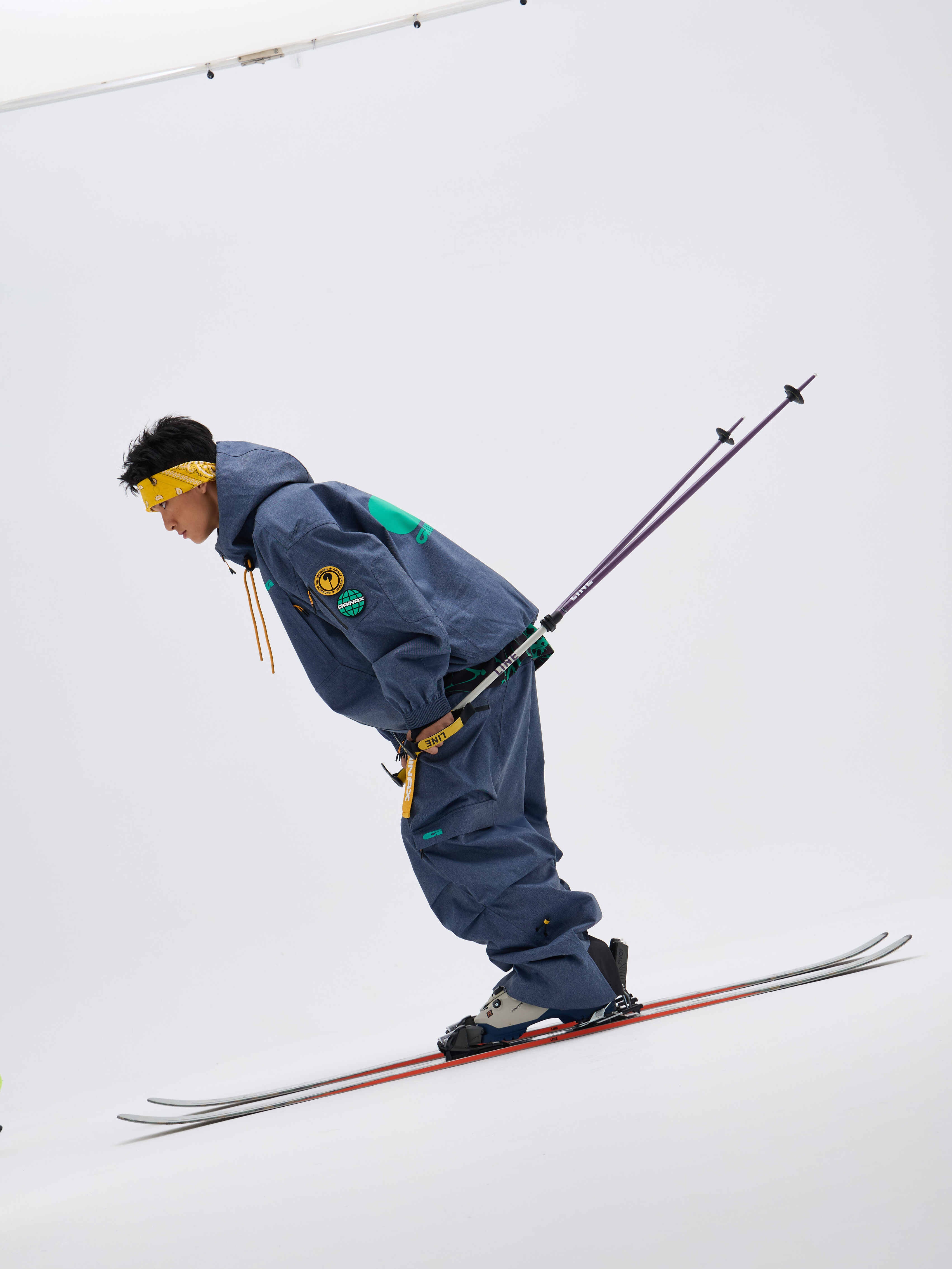 REBEL 3L Waterproof Freeride Ski Jacket Blue - Unisex | GAINAX
