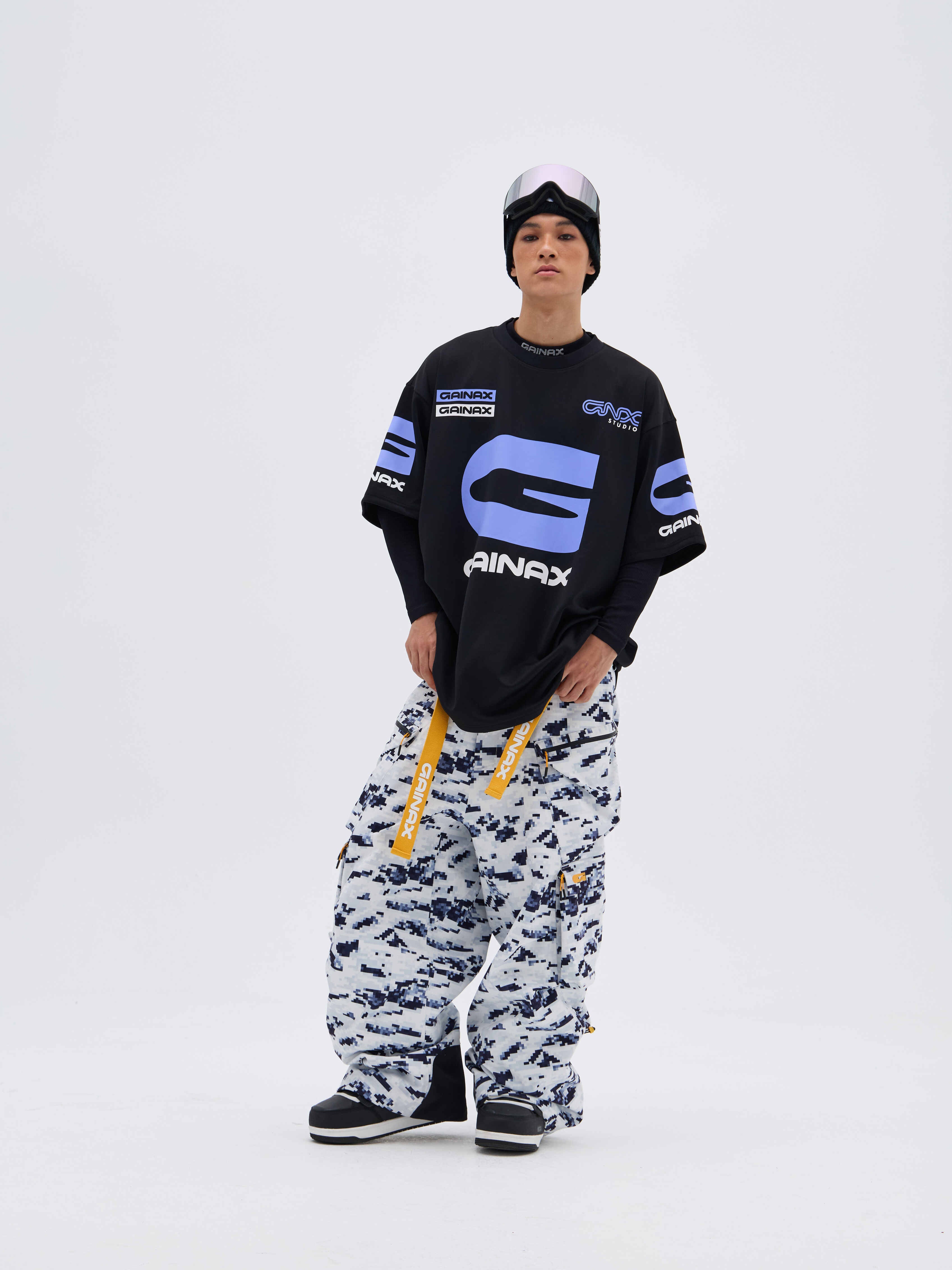 REBEL 3L Waterproof Freeride Ski Pants Snow camouflage - Unisex | GAINAX