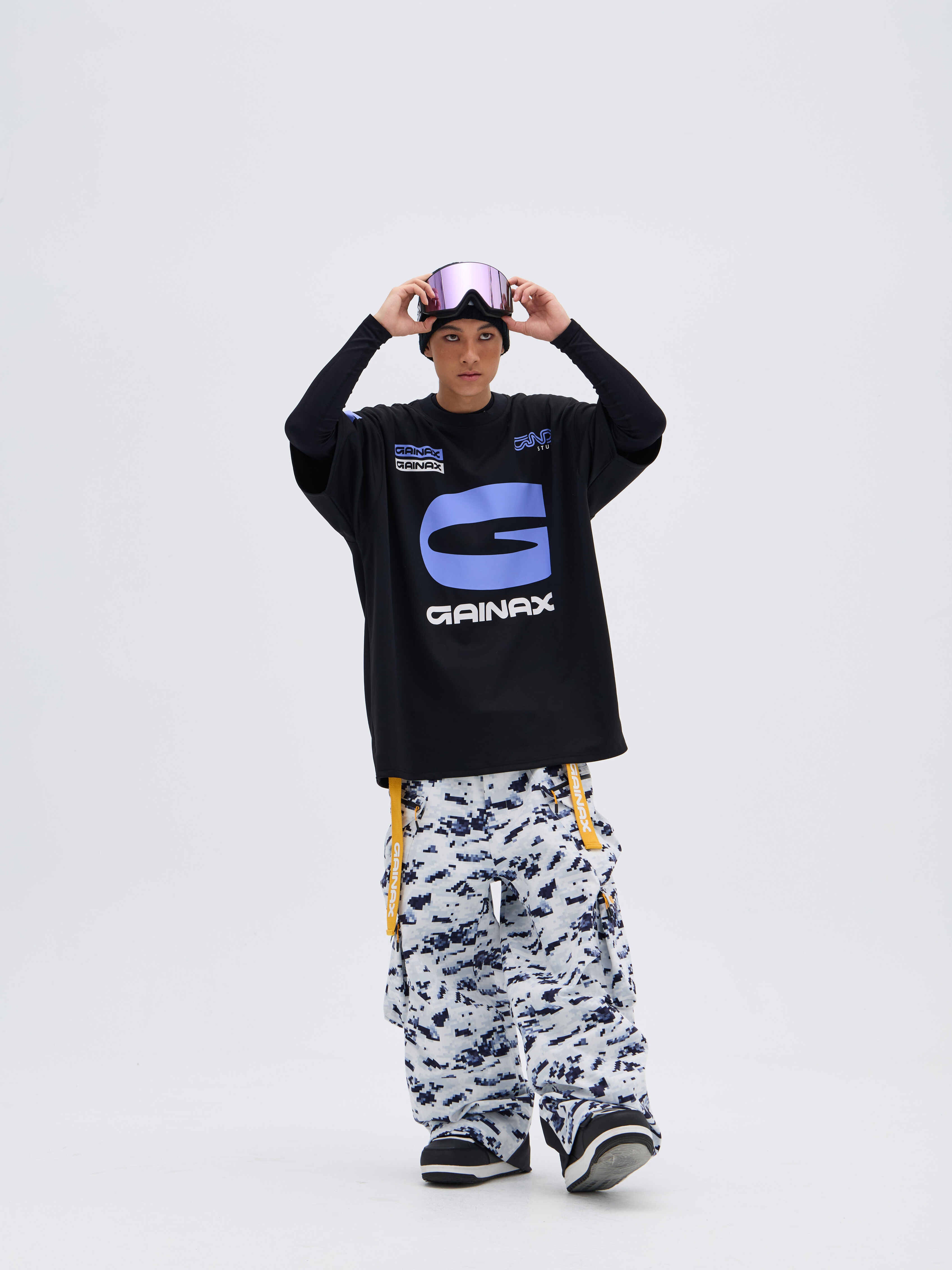 REBEL 3L Waterproof Freeride Ski Pants Snow camouflage - Unisex | GAINAX