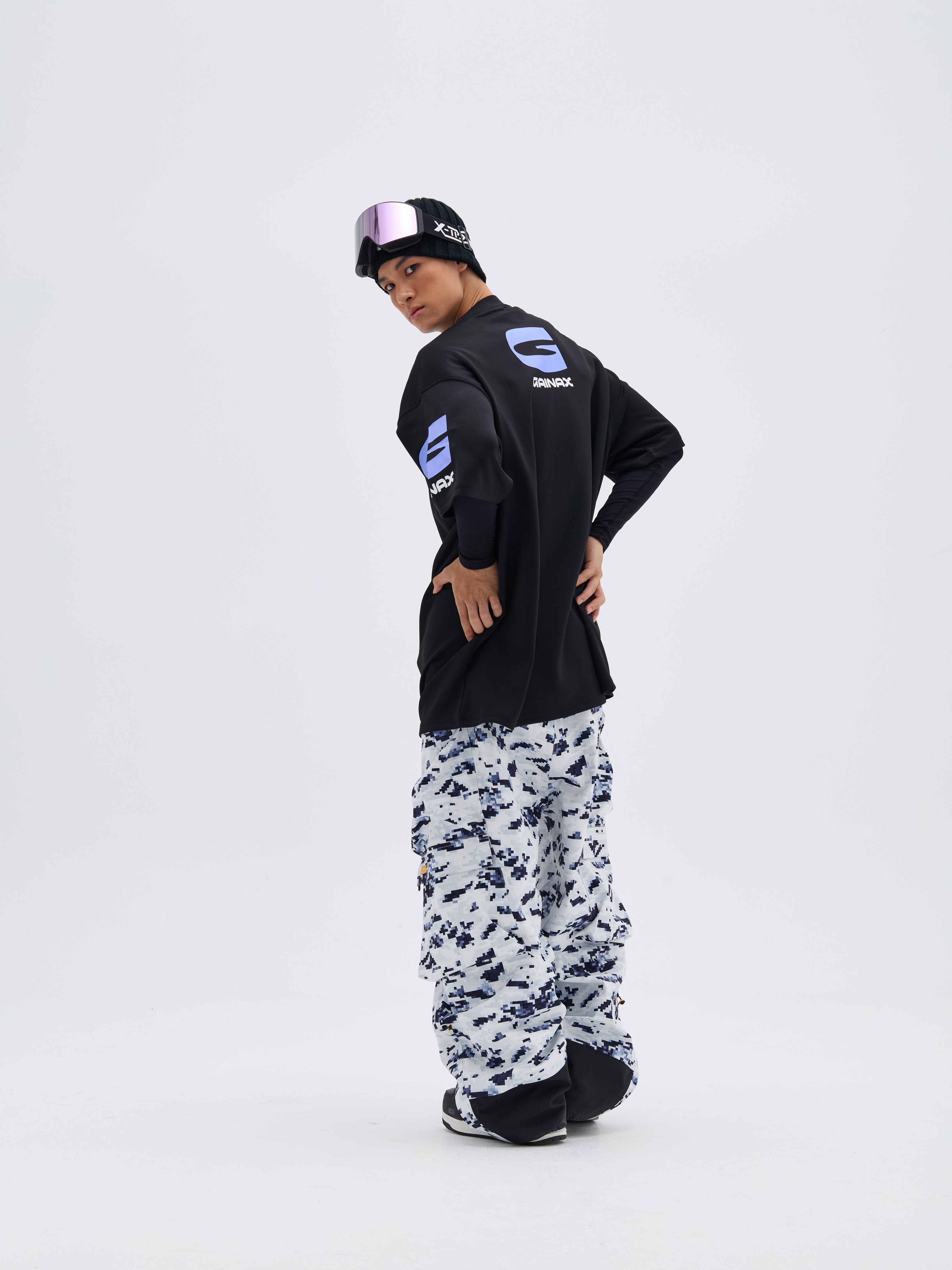 REBEL 3L Waterproof Freeride Ski Pants Snow camouflage - Unisex | GAINAX