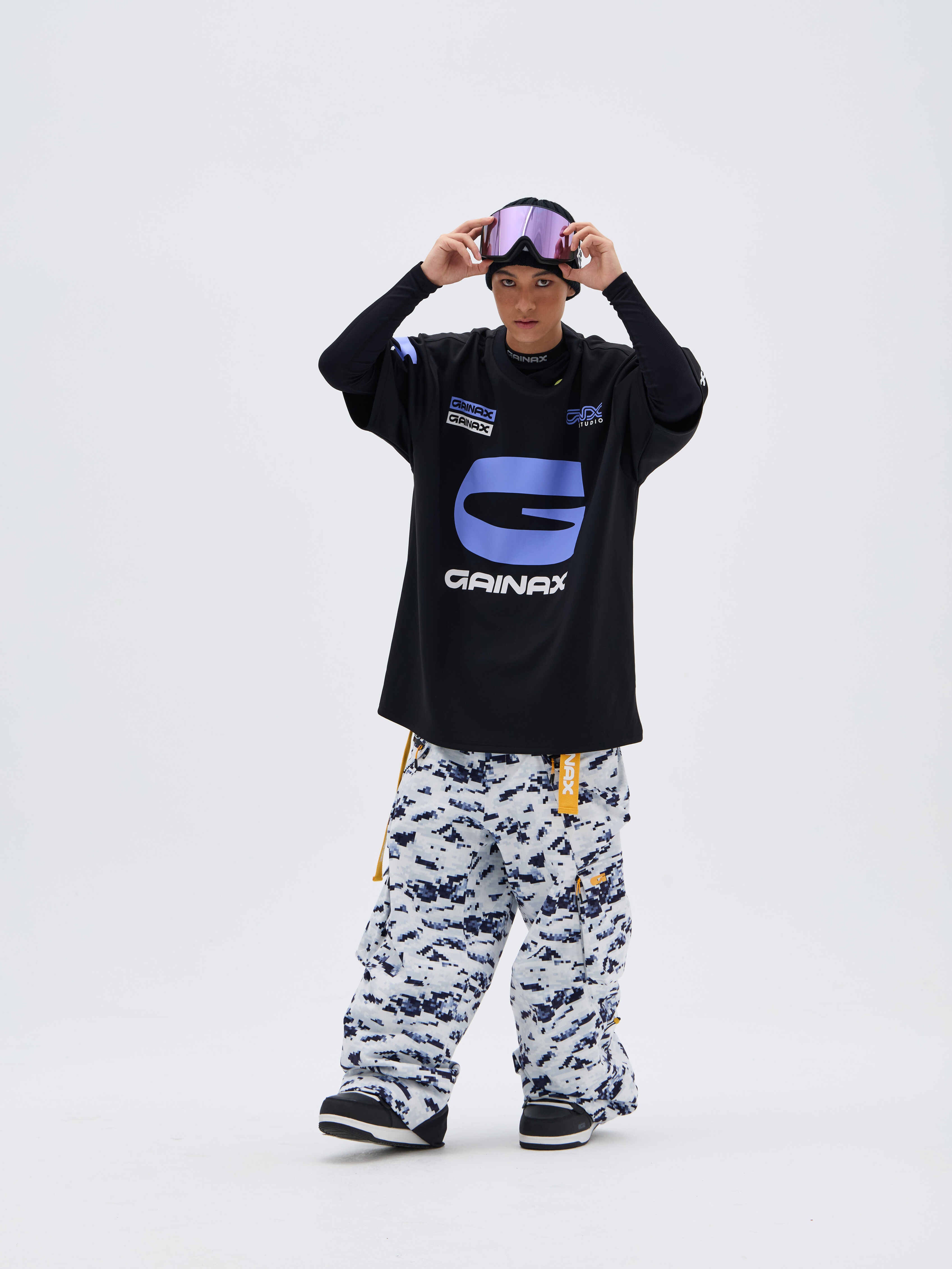 REBEL 3L Waterproof Freeride Ski Pants Snow camouflage - Unisex | GAINAX