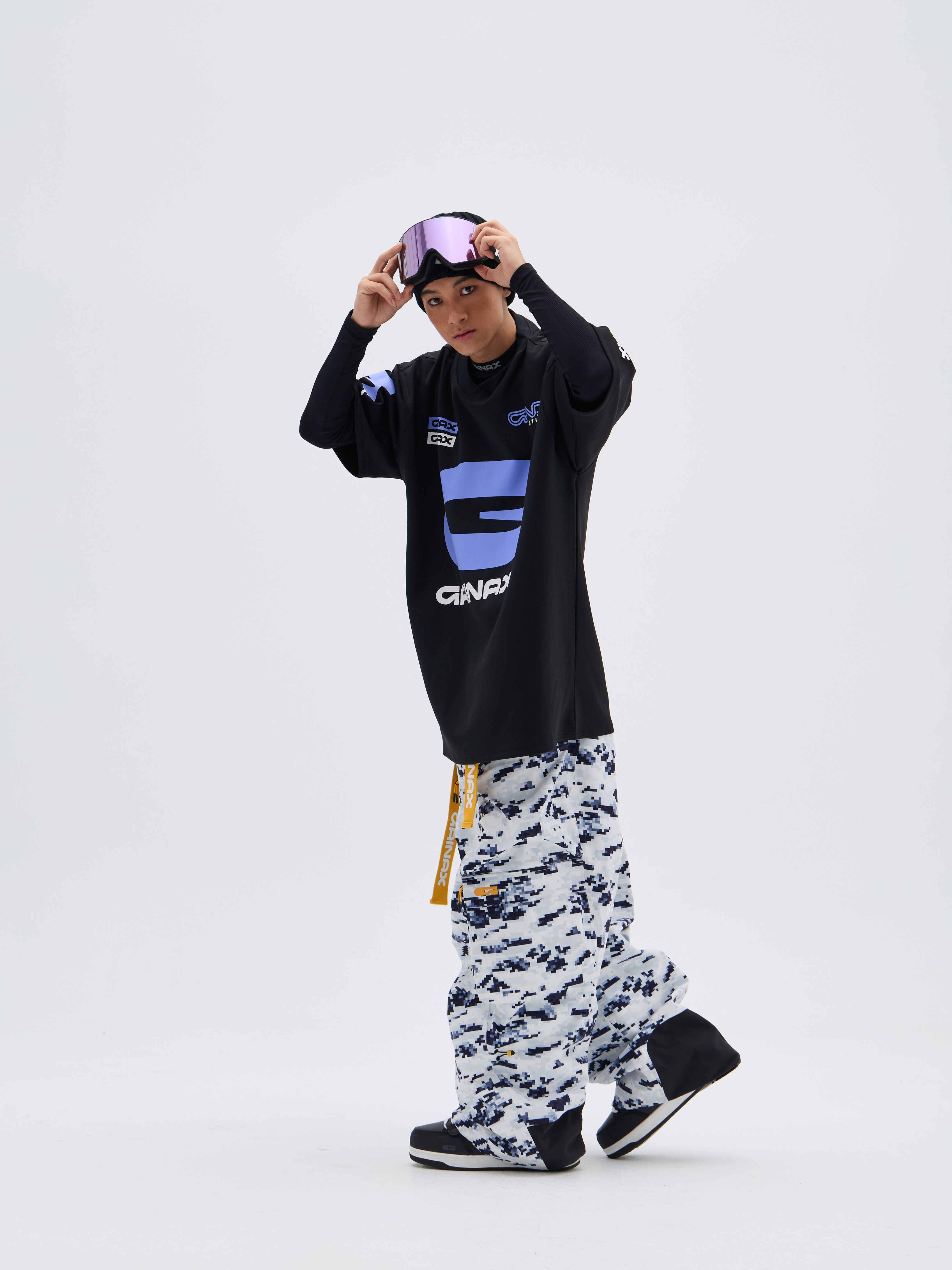 REBEL 3L Waterproof Freeride Ski Pants Snow camouflage - Unisex | GAINAX