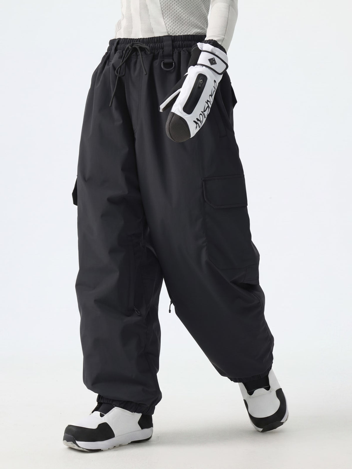 Sleek Sport Utility Hidden Cargo Pockets Baggy Snow Pants – Unisex | Gsou Snow