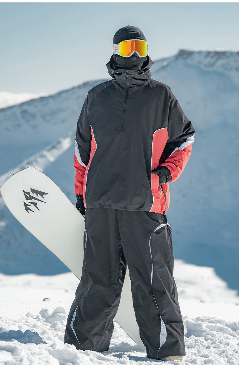 Retro Urban Colorblock Anorak Snow Jacket – Unisex | Gsou Snow