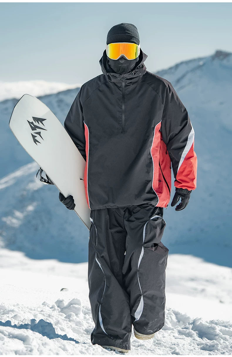 Retro Urban Colorblock Anorak Snow Jacket – Unisex | Gsou Snow