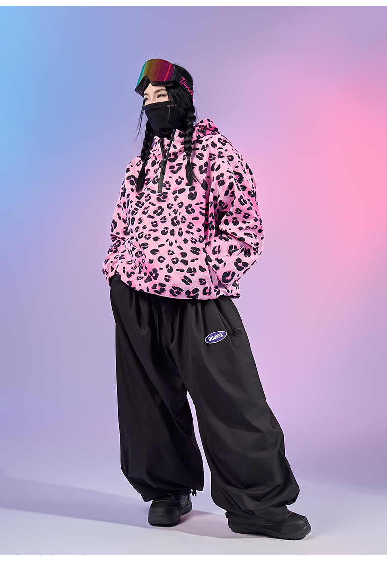 LeopardWave Pullover Ski Jacket - Unisex | Doorek