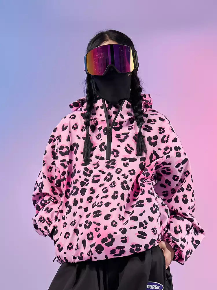 LeopardWave Pullover Ski Jacket - Unisex | Doorek