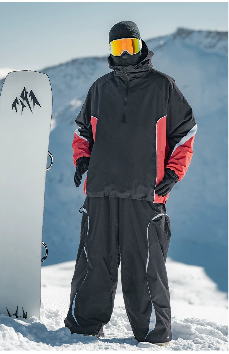 Retro Urban Colorblock Anorak Snow Jacket – Unisex | Gsou Snow