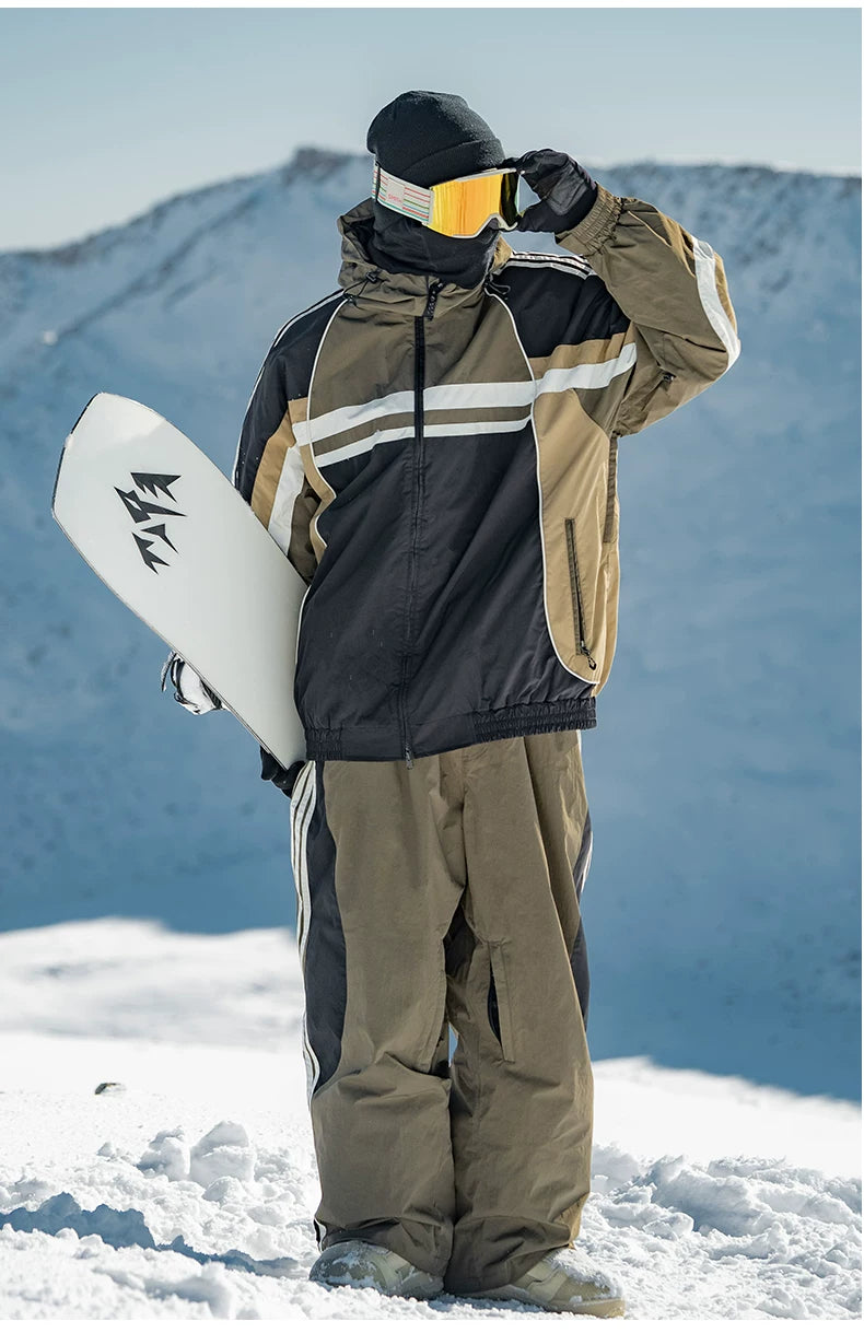 Retro Sporty Side Stripe Snow Pants – Unisex | Gsou Snow