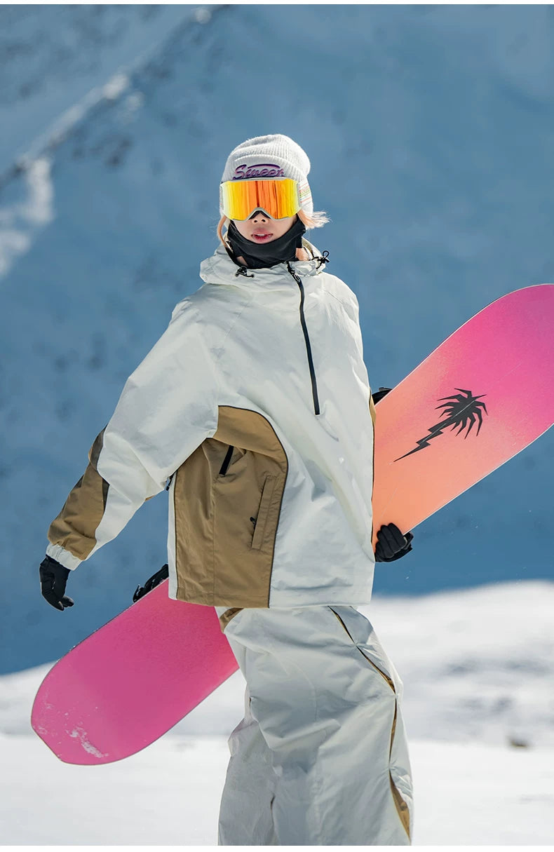 Retro Urban Colorblock Anorak Snow Jacket – Unisex | Gsou Snow