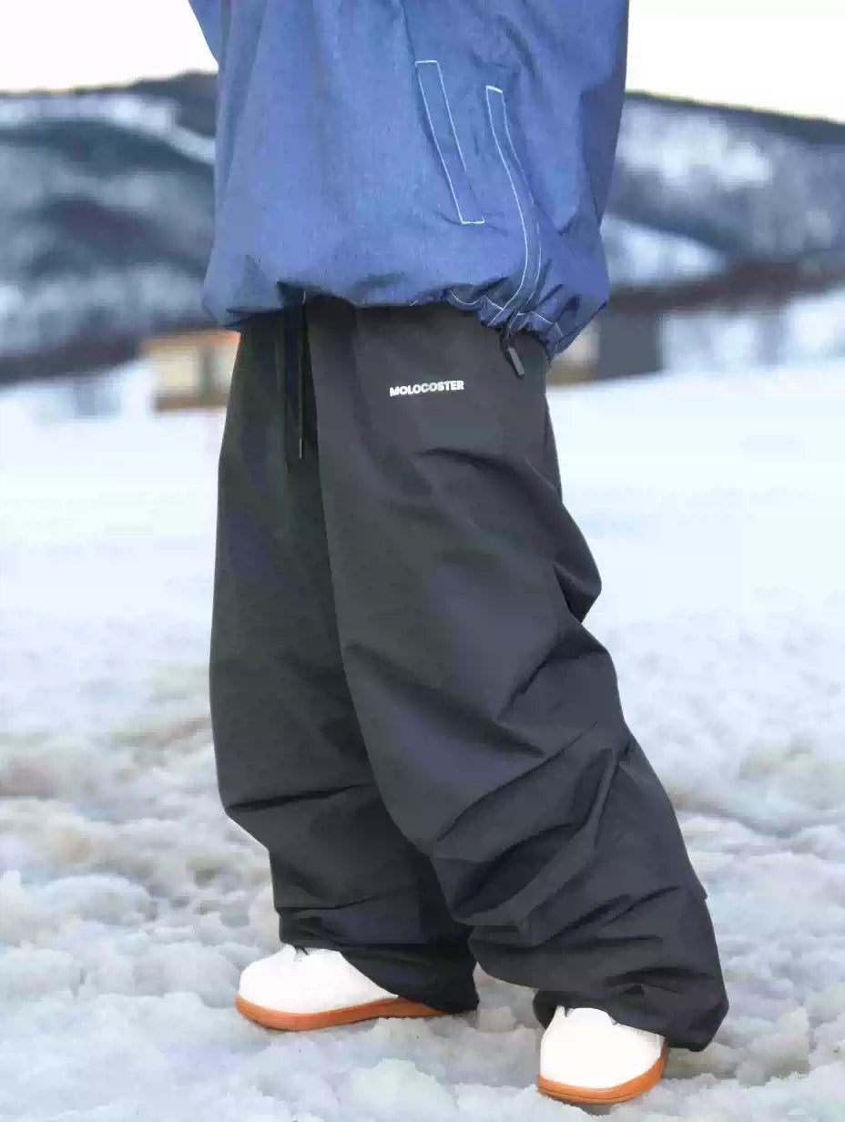3L Fleece-Lined Baggy Snow Pants – Unisex | Molocoster