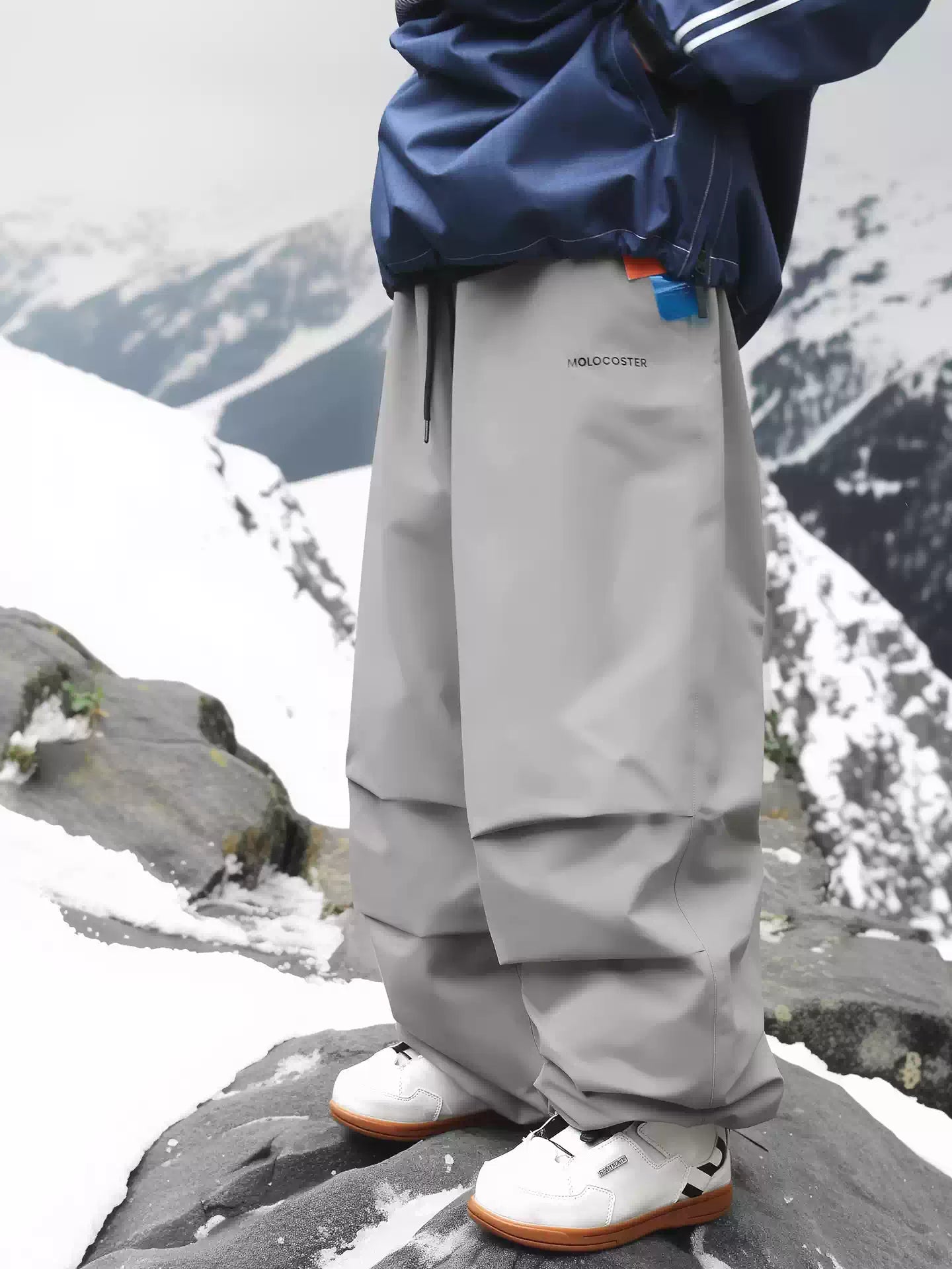 3L Fleece-Lined Baggy Snow Pants – Unisex | Molocoster
