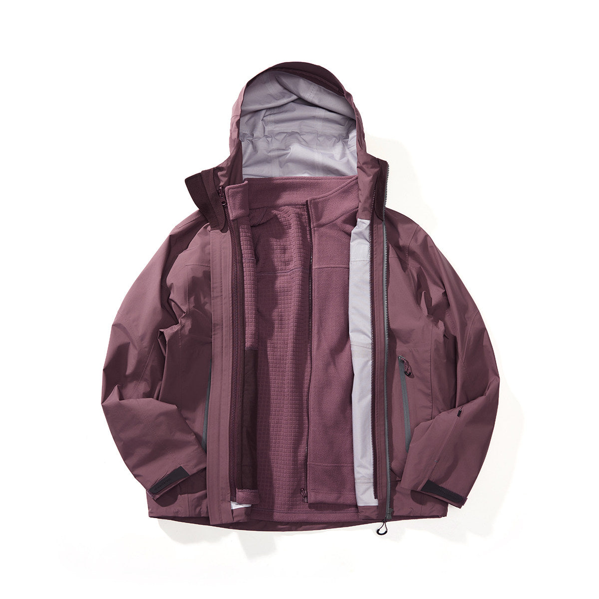 20K Kongshan Rain Storm 3-in-1 Fleece Shell Jacket – Unisex | Monterest