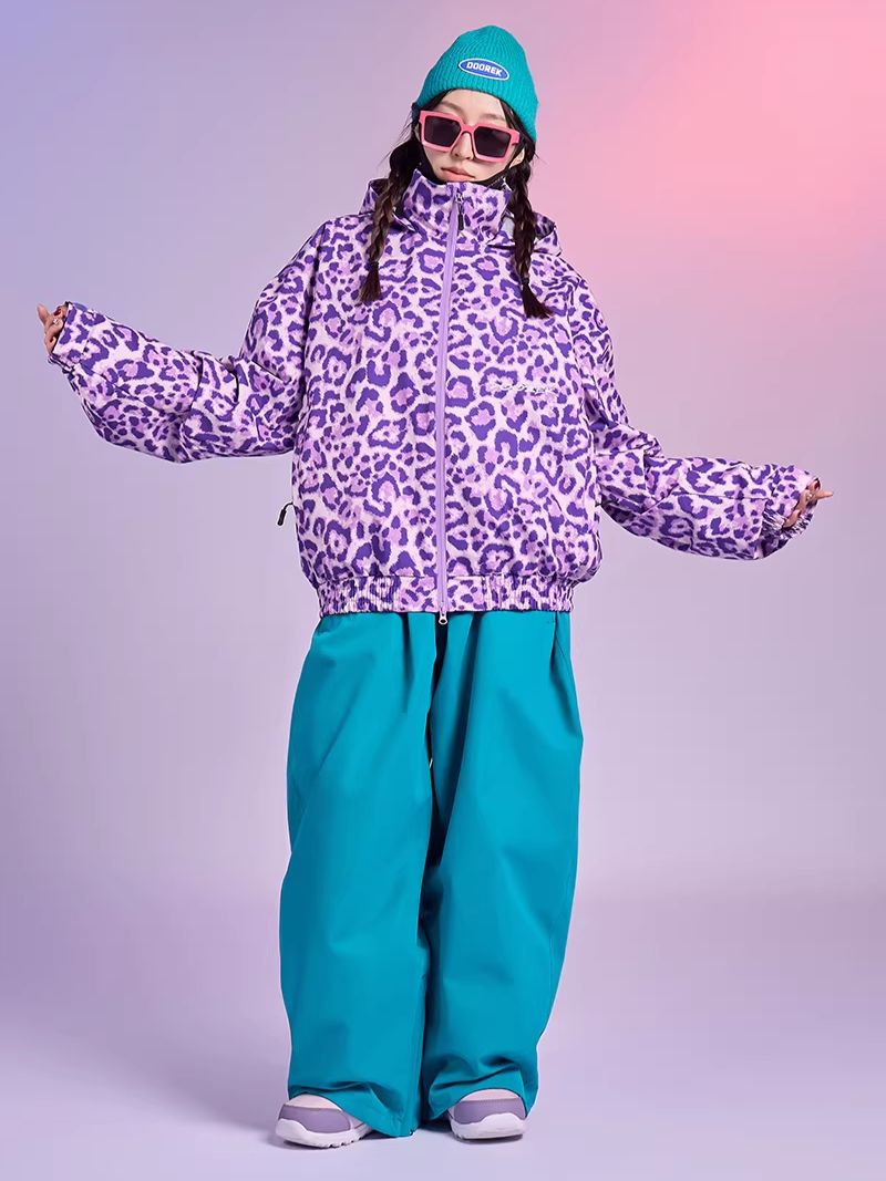 20K Leopard Print Snow Jacket – Unisex | Doorek