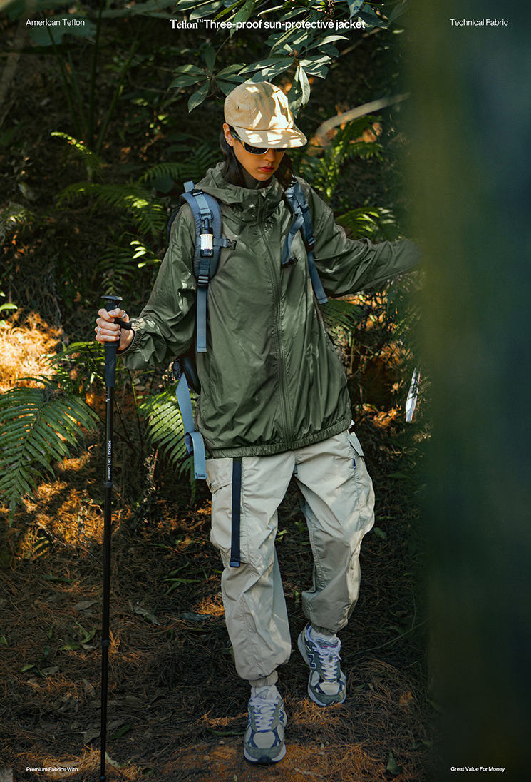 UPF50+ Teflon Lightweight Sun Protection Jacket – Unisex | Snowoutfit
