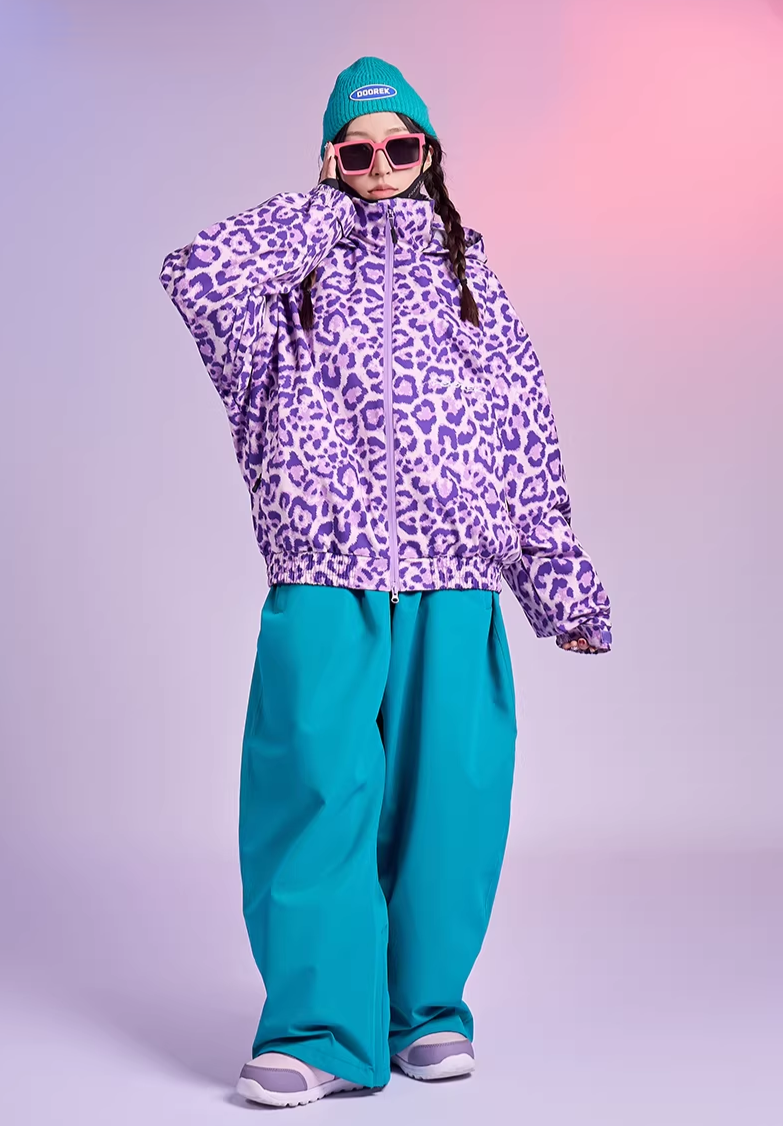20K Leopard Print Snow Jacket – Unisex | Doorek