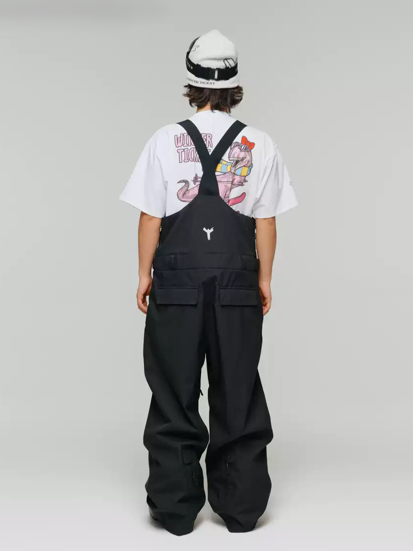 3L Freeride Baggy Snow Bib Pants – Unisex | Winter Ticket
