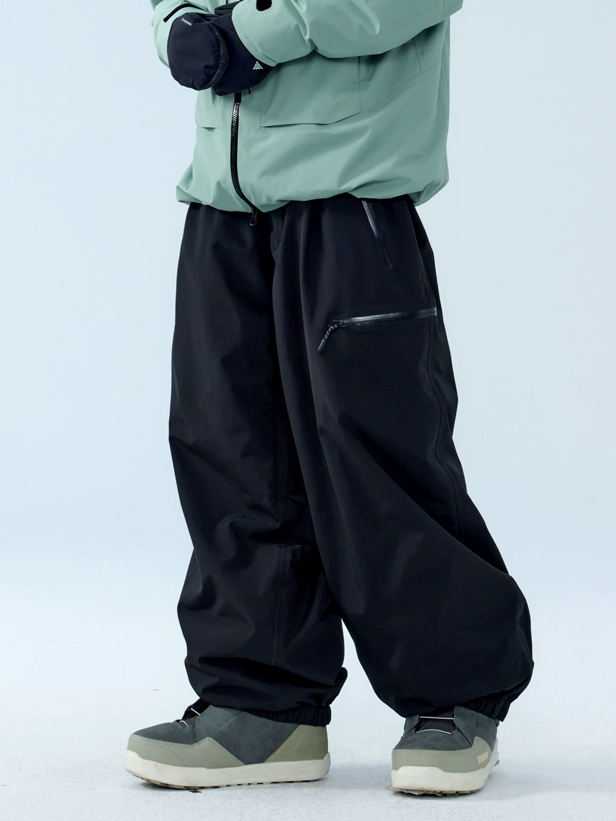 3L RECCO Fleece-Lined Baggy Ski Pants – Unisex | NANEND