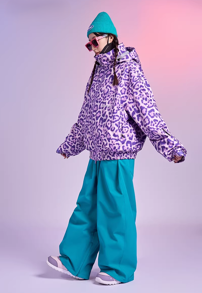 20K Leopard Print Snow Jacket – Unisex | Doorek