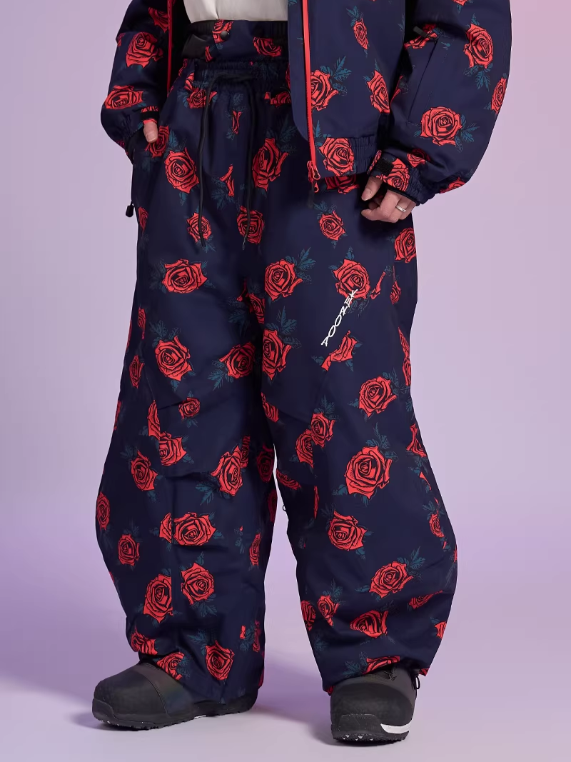 20K Waterproof Rose Camo Snowboard Pants – Unisex | Doorek