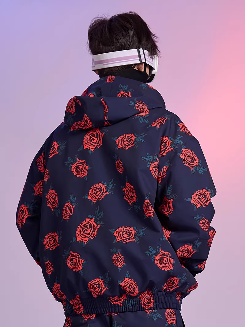 20K Waterproof Rose Camo Snowboard Jacket – Unisex | Doorek