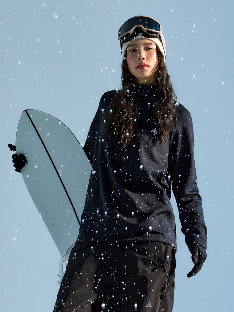 Grid Fleece Half-Zip Ski Mid Layer – Unisex | NANEND