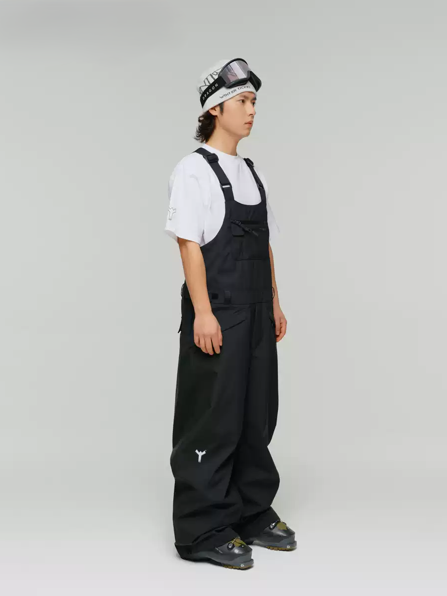 3L Freeride Baggy Snow Bib Pants – Unisex | Winter Ticket