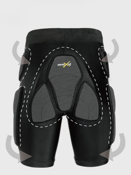 XRD Impact Protection Kevlar Reinforced Hip & Knee Pad Shorts – Unisex | Doorek