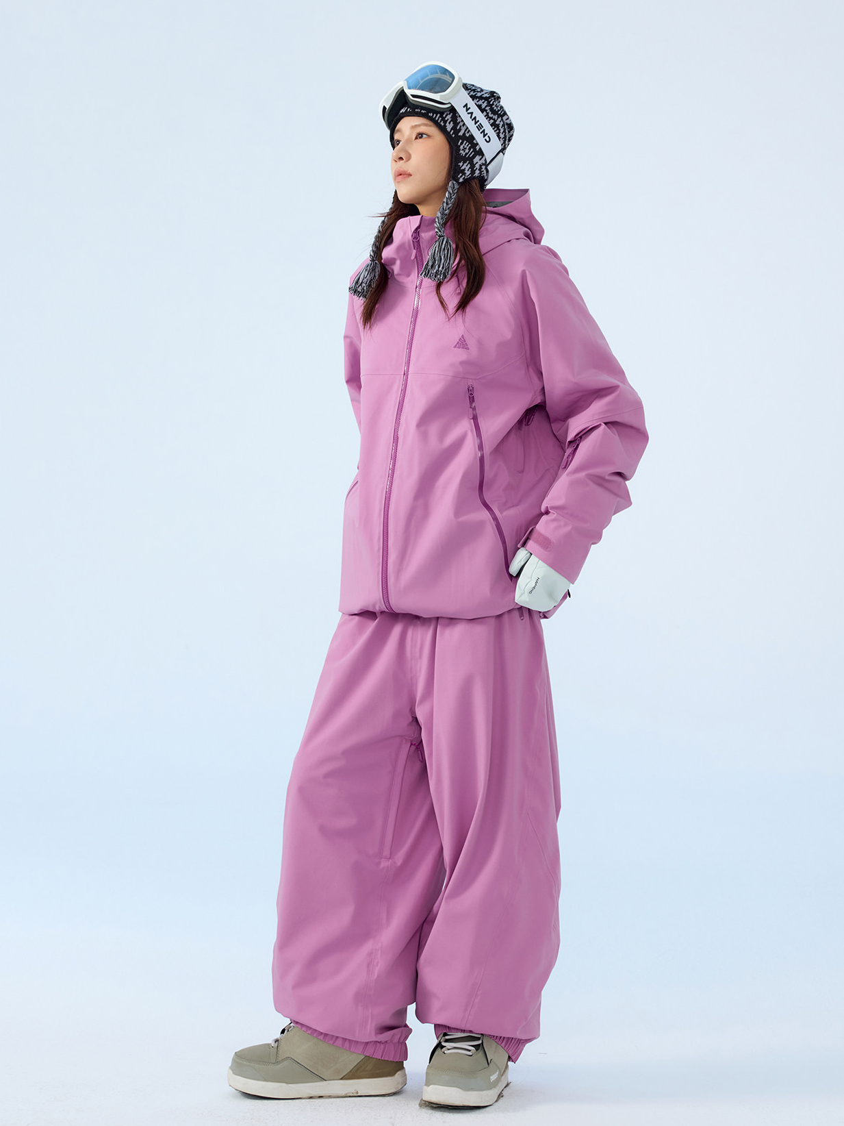 3L Mirage Fleece-Lined Baggy Ski Pants – Unisex| NANEND