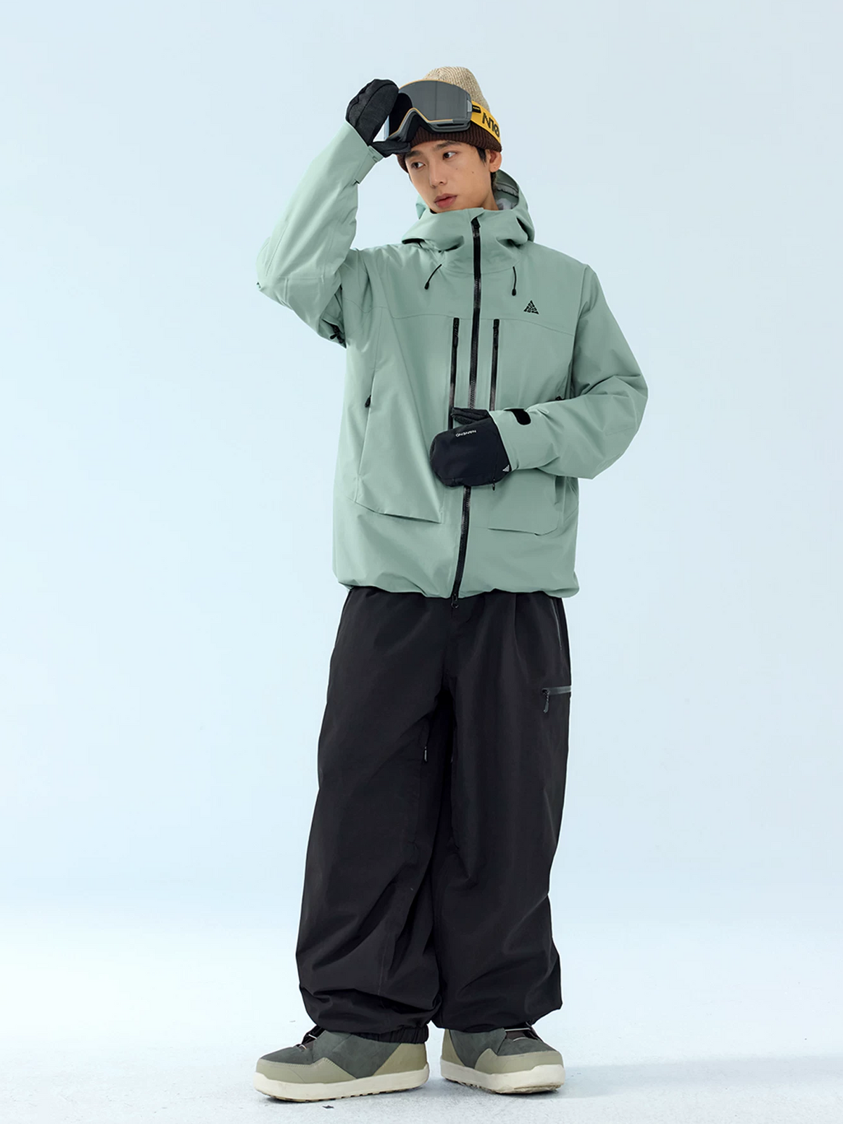 3L RECCO Fleece-Lined Baggy Ski Pants – Unisex | NANEND