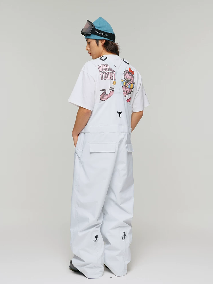 3L Freeride Baggy Snow Bib Pants – Unisex | Winter Ticket