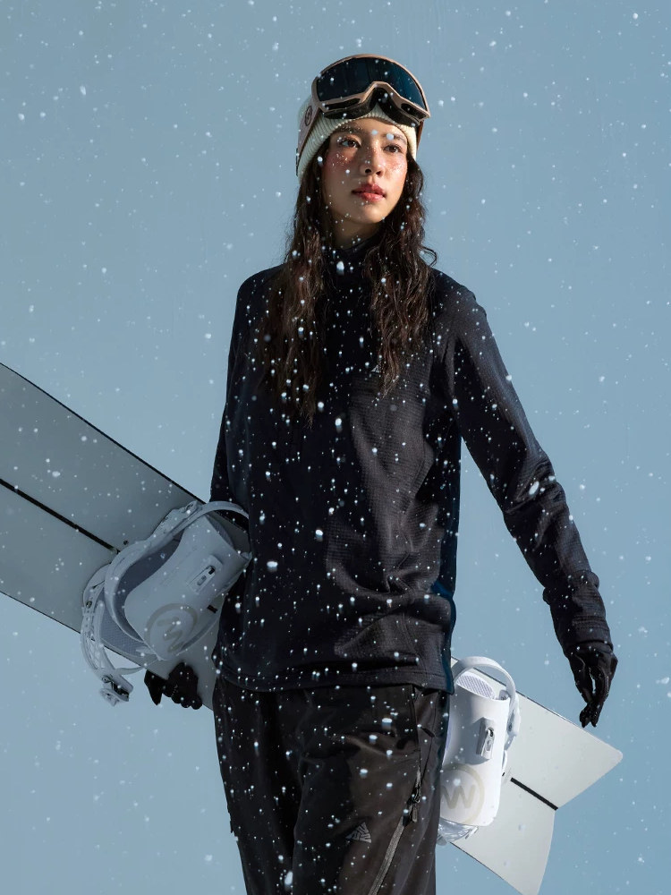 Grid Fleece Half-Zip Ski Mid Layer – Unisex | NANEND