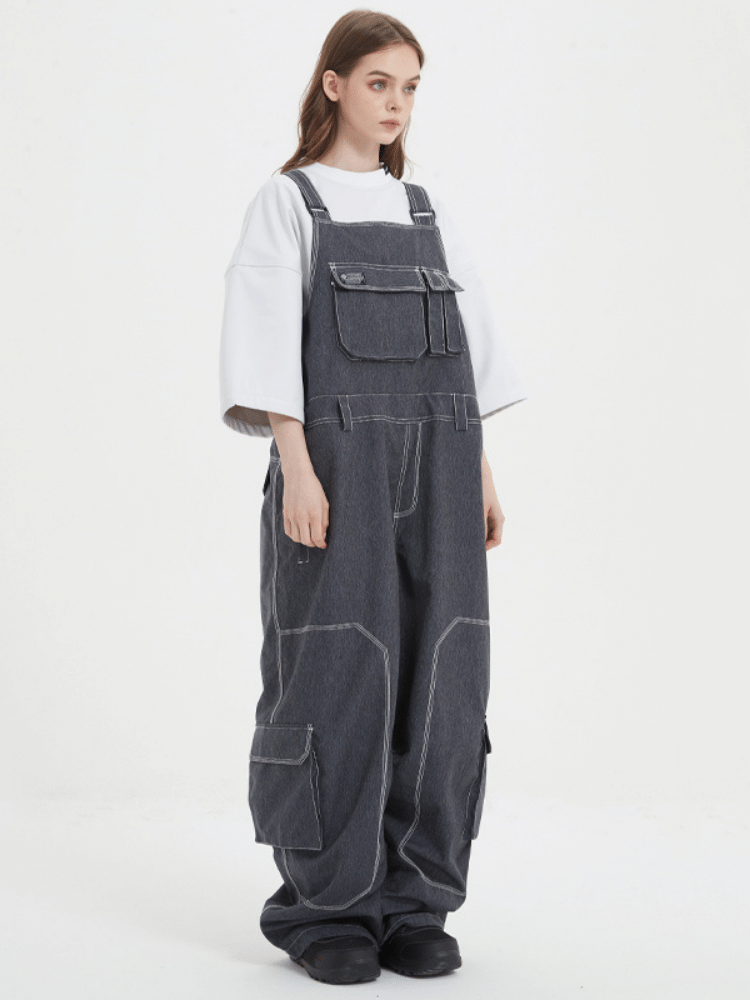 Loose Denim 15K Insulated Snow Bibs - Unisex | Doorek