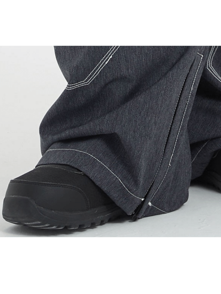 Doorek Loose Demin Snow Bibs - Unisex