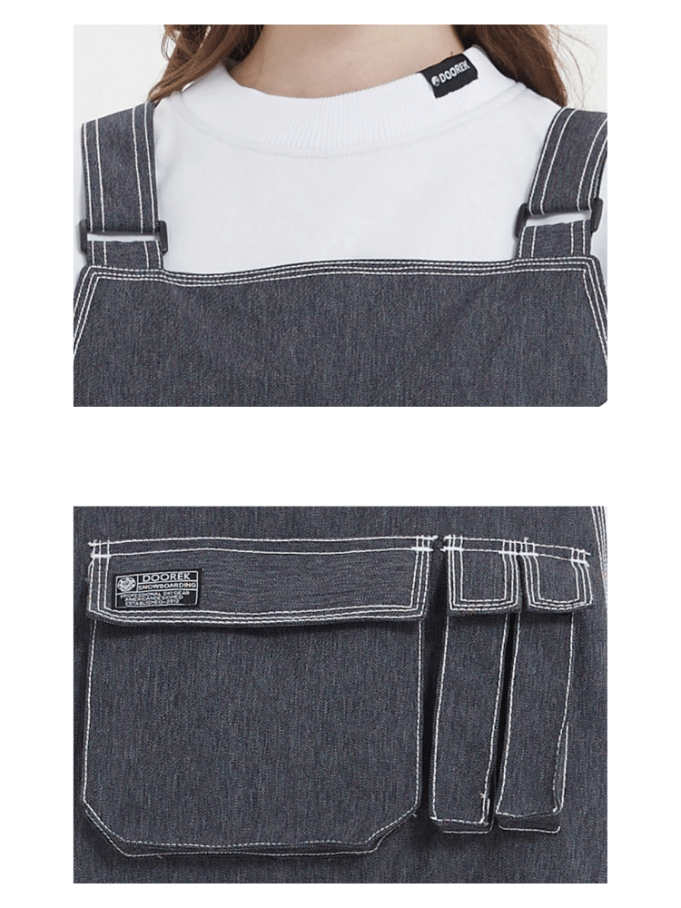Loose Denim 15K Insulated Snow Bibs - Unisex | Doorek