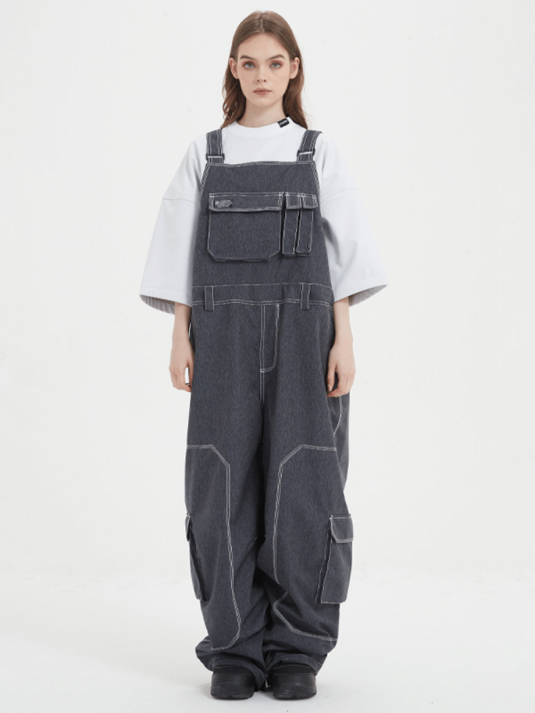 Doorek Loose Demin Snow Bibs - Unisex