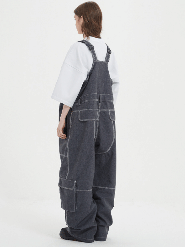 Loose Denim 15K Insulated Snow Bibs - Unisex | Doorek