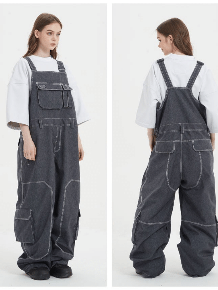 Loose Denim 15K Insulated Snow Bibs - Unisex | Doorek